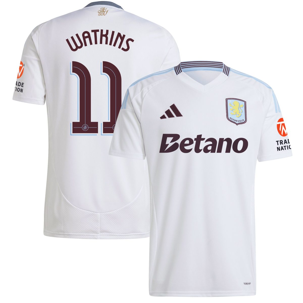 AVFC aston villa adidas away shirt 2024-25 with watkins 11 cup printing Collection | Official Aston Villa Kits and Apparel
