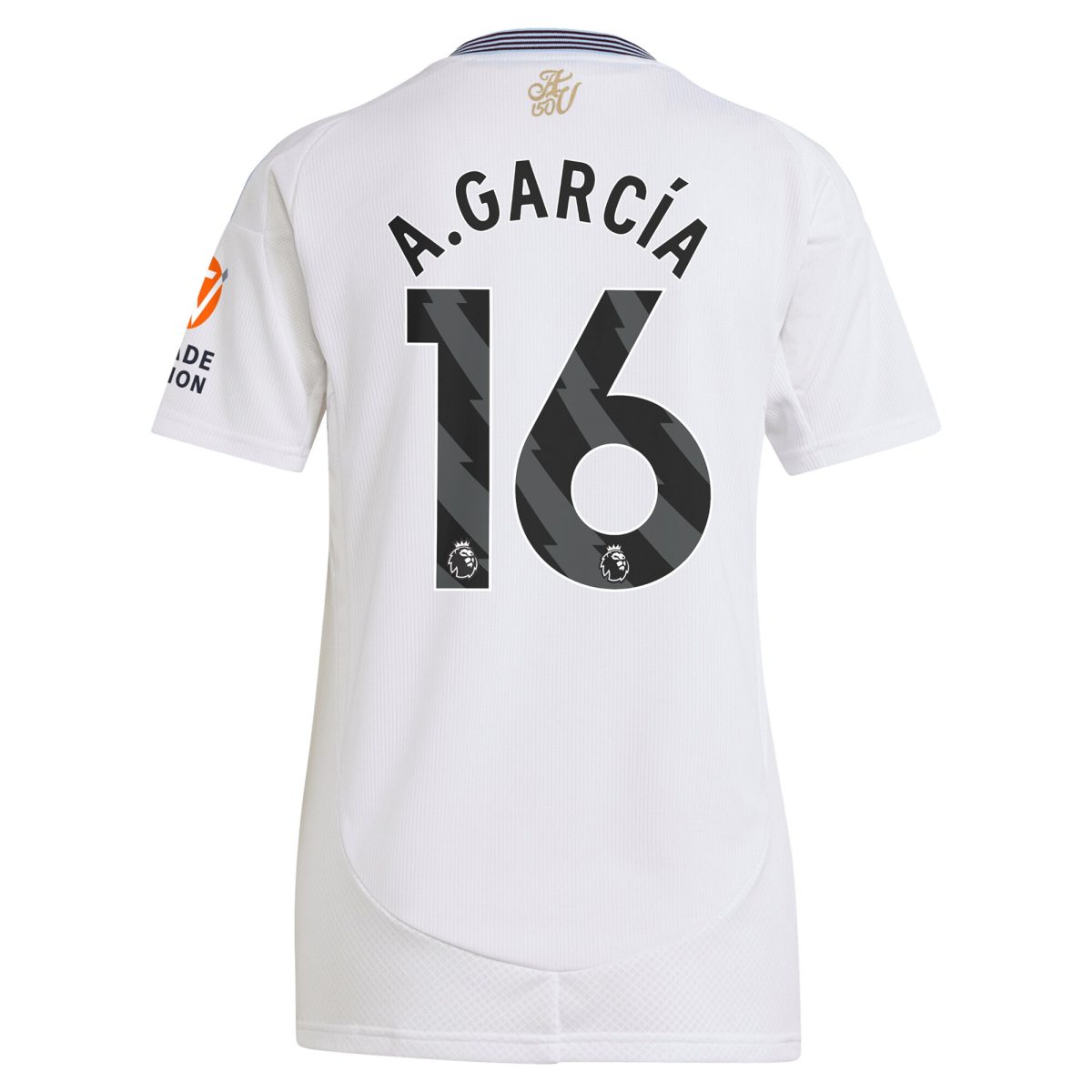 AVFC aston villa adidas away shirt 2024-25 – womens with a.garcía 16 printing Collection | Official Aston Villa Kits and Apparel