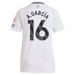 AVFC aston villa adidas away shirt 2024-25 – womens with a.garcía 16 printing Collection | Official Aston Villa Kits and Apparel
