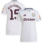 AVFC aston villa adidas away shirt 2024-25 – womens with alex moreno 15 cup printing Collection | Official Aston Villa Kits and Apparel