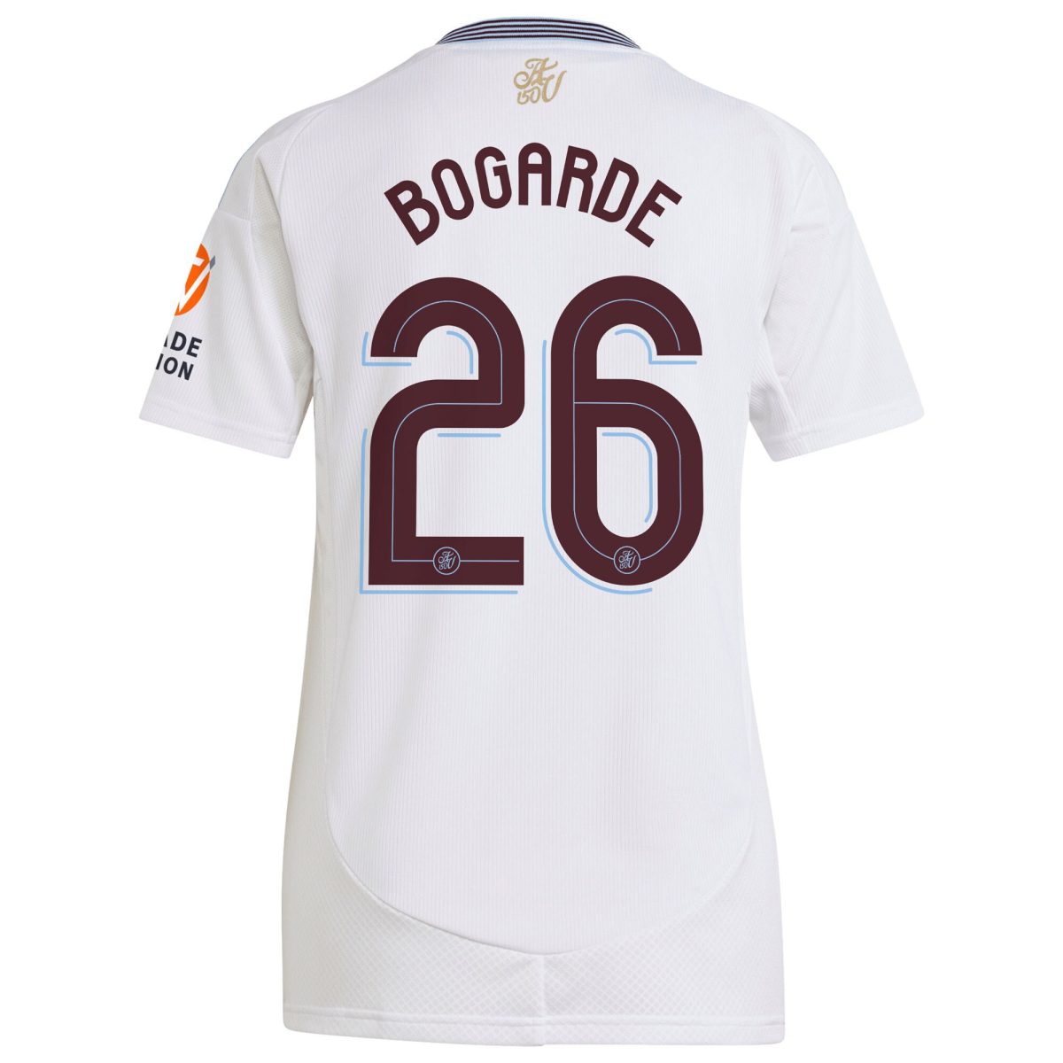 AVFC aston villa adidas away shirt 2024-25 – womens with bogarde 26 cup printing Collection | Official Aston Villa Kits and Apparel
