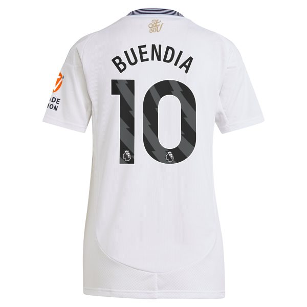 AVFC aston villa adidas away shirt 2024-25 – womens with buendia 10 printing Collection | Official Aston Villa Kits and Apparel