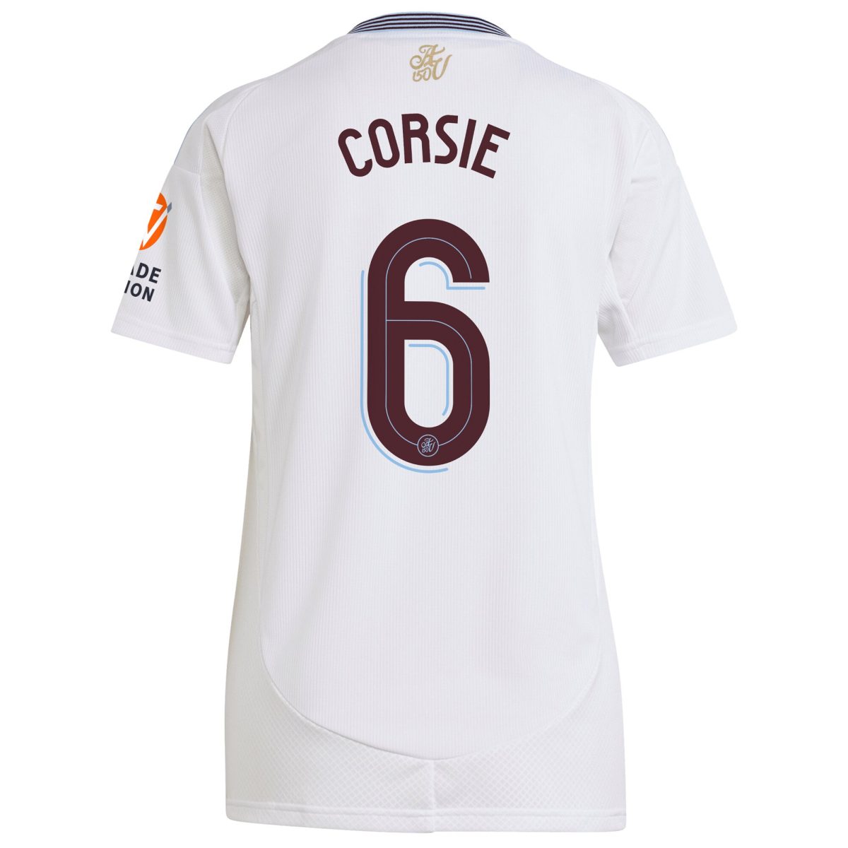 AVFC aston villa adidas away shirt 2024-25 – womens with corsie 6 cup printing Collection | Official Aston Villa Kits and Apparel