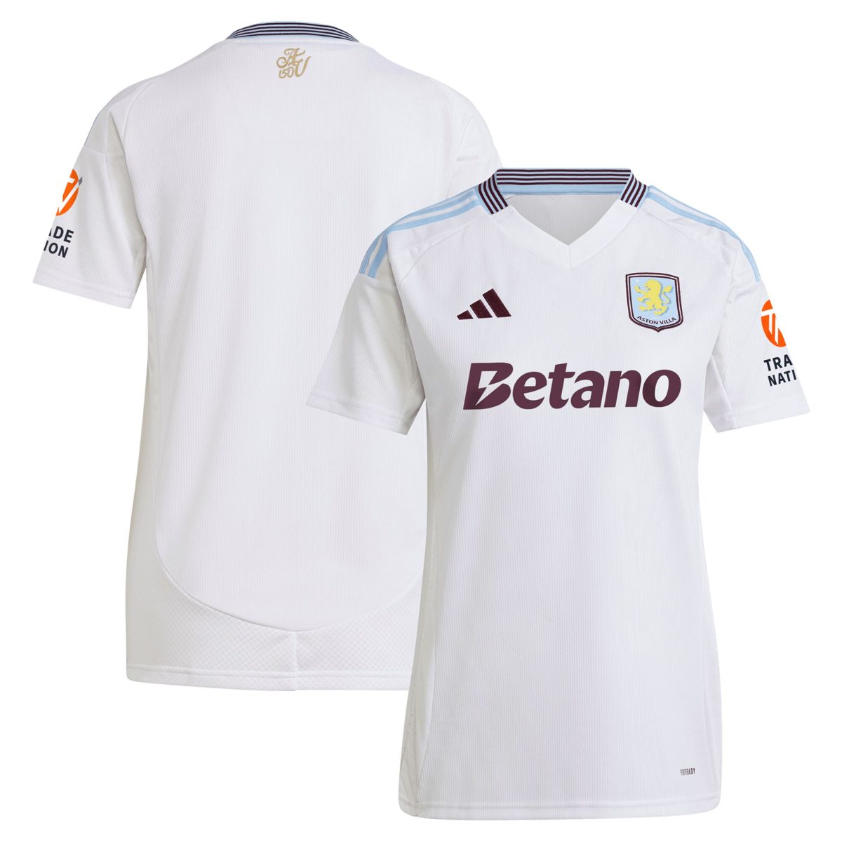 AVFC aston villa adidas away shirt 2024-25 – womens with custom printing Collection | Official Aston Villa Kits and Apparel
