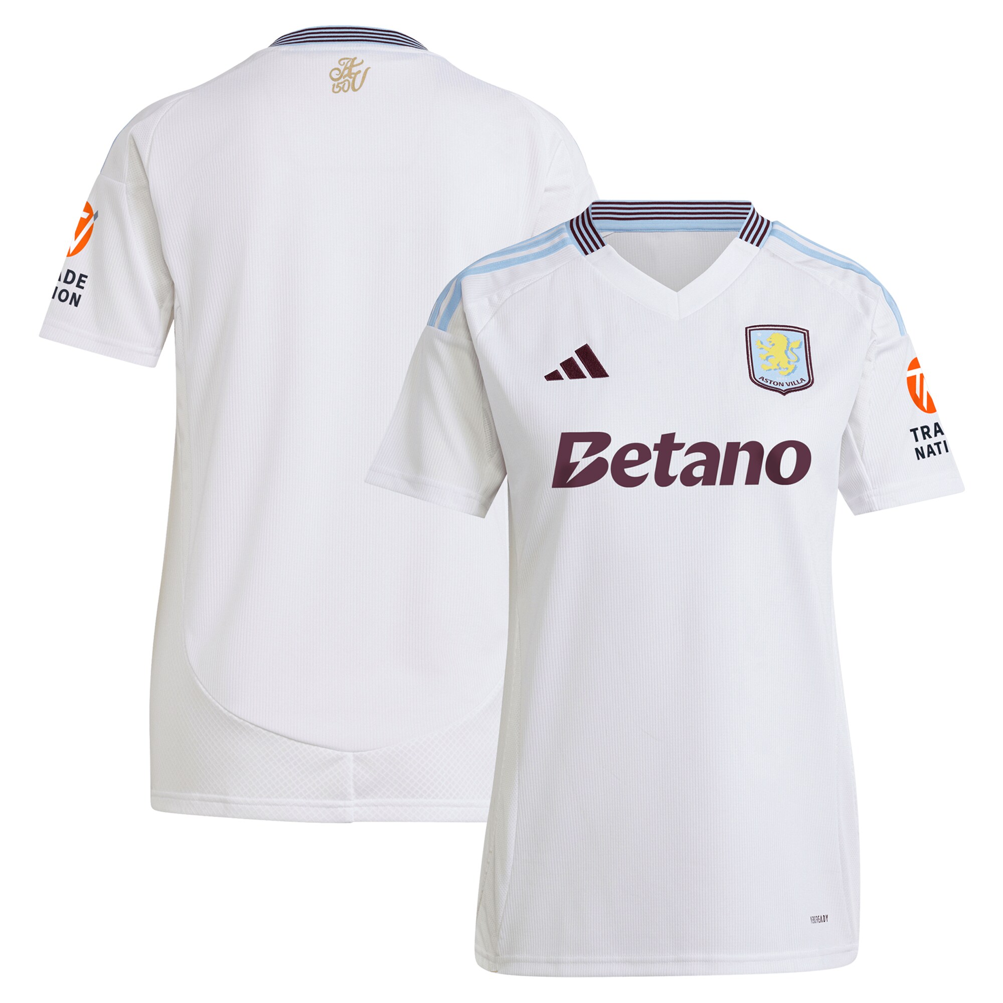 AVFC aston villa adidas away shirt 2024-25 – womens with custom printing Collection | Official Aston Villa Kits and Apparel
