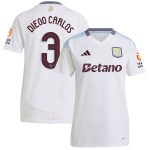 AVFC aston villa adidas away shirt 2024-25 – womens with diego carlos 3 cup printing Collection | Official Aston Villa Kits and Apparel