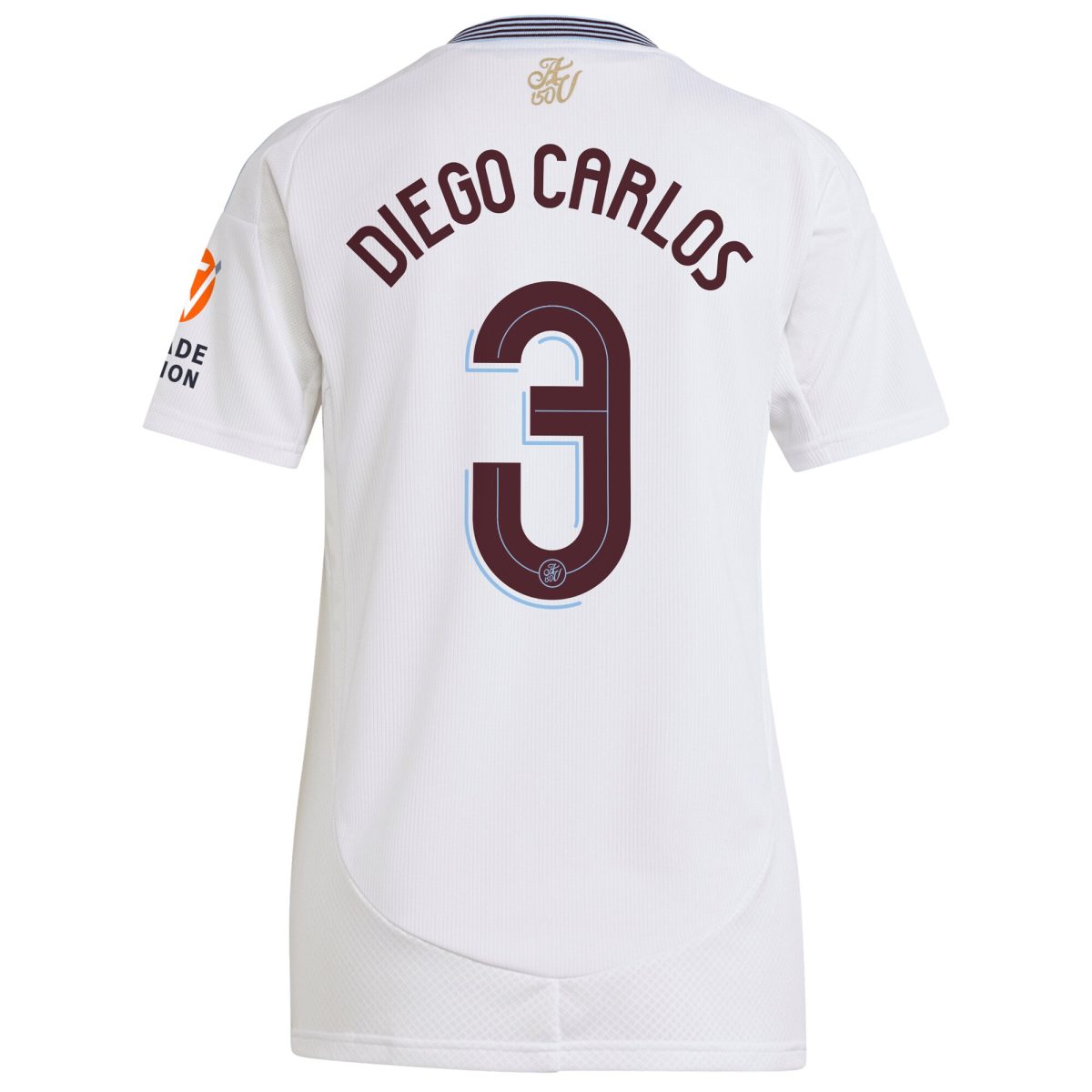 AVFC aston villa adidas away shirt 2024-25 – womens with diego carlos 3 cup printing Collection | Official Aston Villa Kits and Apparel