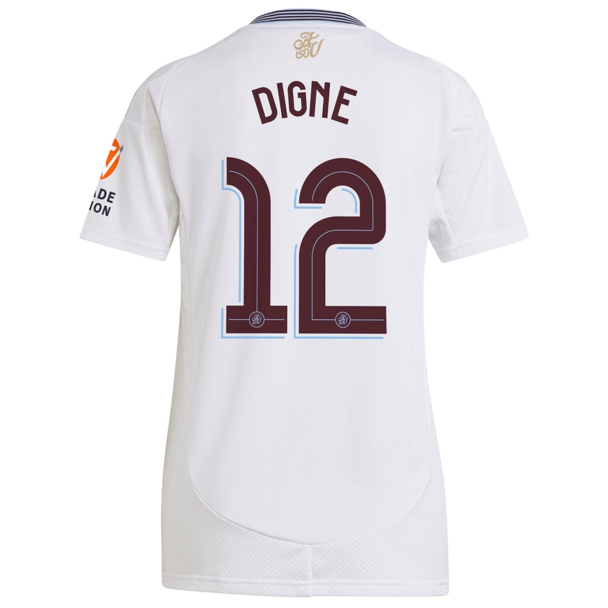 AVFC aston villa adidas away shirt 2024-25 – womens with digne 12 cup printing Collection | Official Aston Villa Kits and Apparel