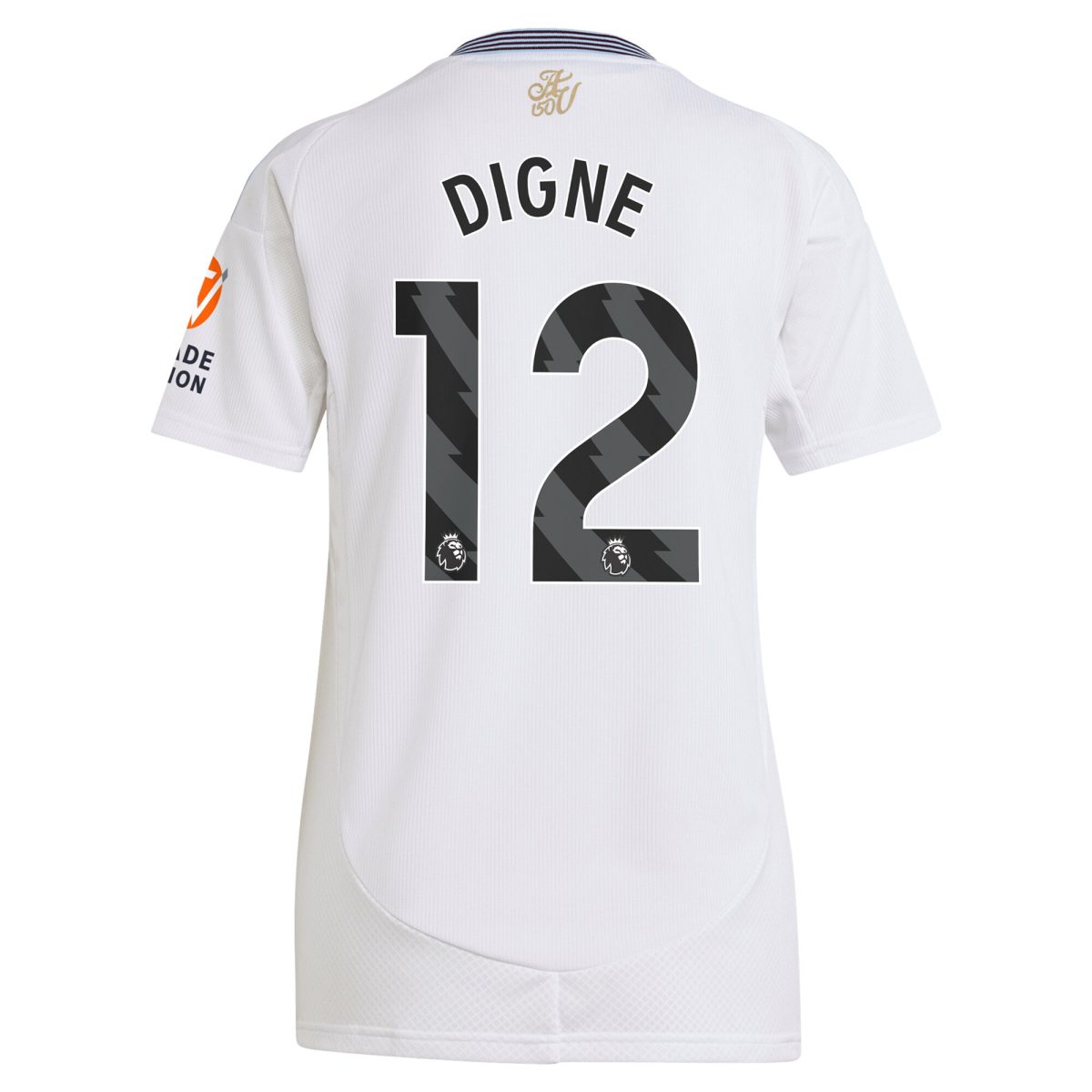 AVFC aston villa adidas away shirt 2024-25 – womens with digne 12 printing Collection | Official Aston Villa Kits and Apparel