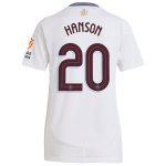 AVFC aston villa adidas away shirt 2024-25 – womens with hanson 20 cup printing Collection | Official Aston Villa Kits and Apparel