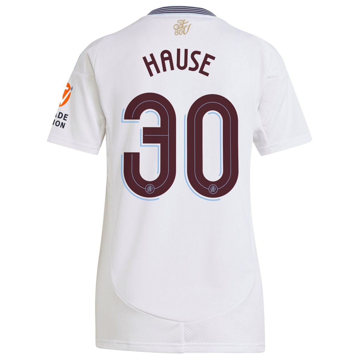 AVFC aston villa adidas away shirt 2024-25 – womens with hause 30 cup printing Collection | Official Aston Villa Kits and Apparel