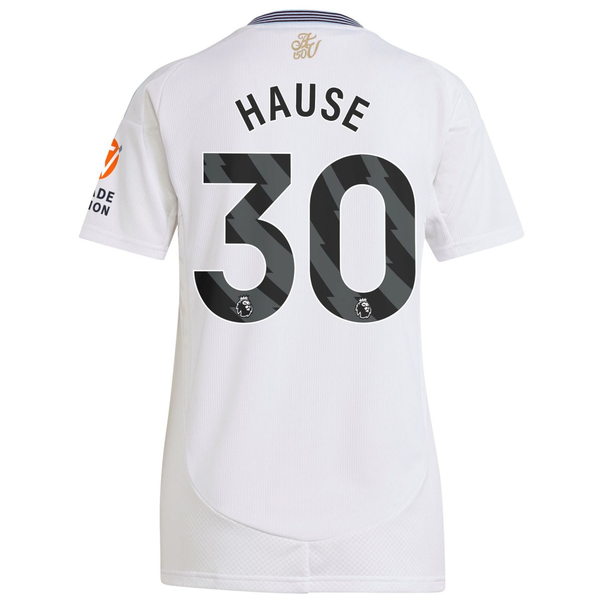 AVFC aston villa adidas away shirt 2024-25 – womens with hause 30 printing Collection | Official Aston Villa Kits and Apparel