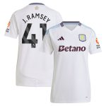 AVFC aston villa adidas away shirt 2024-25 – womens with j. ramsey 41 printing Collection | Official Aston Villa Kits and Apparel