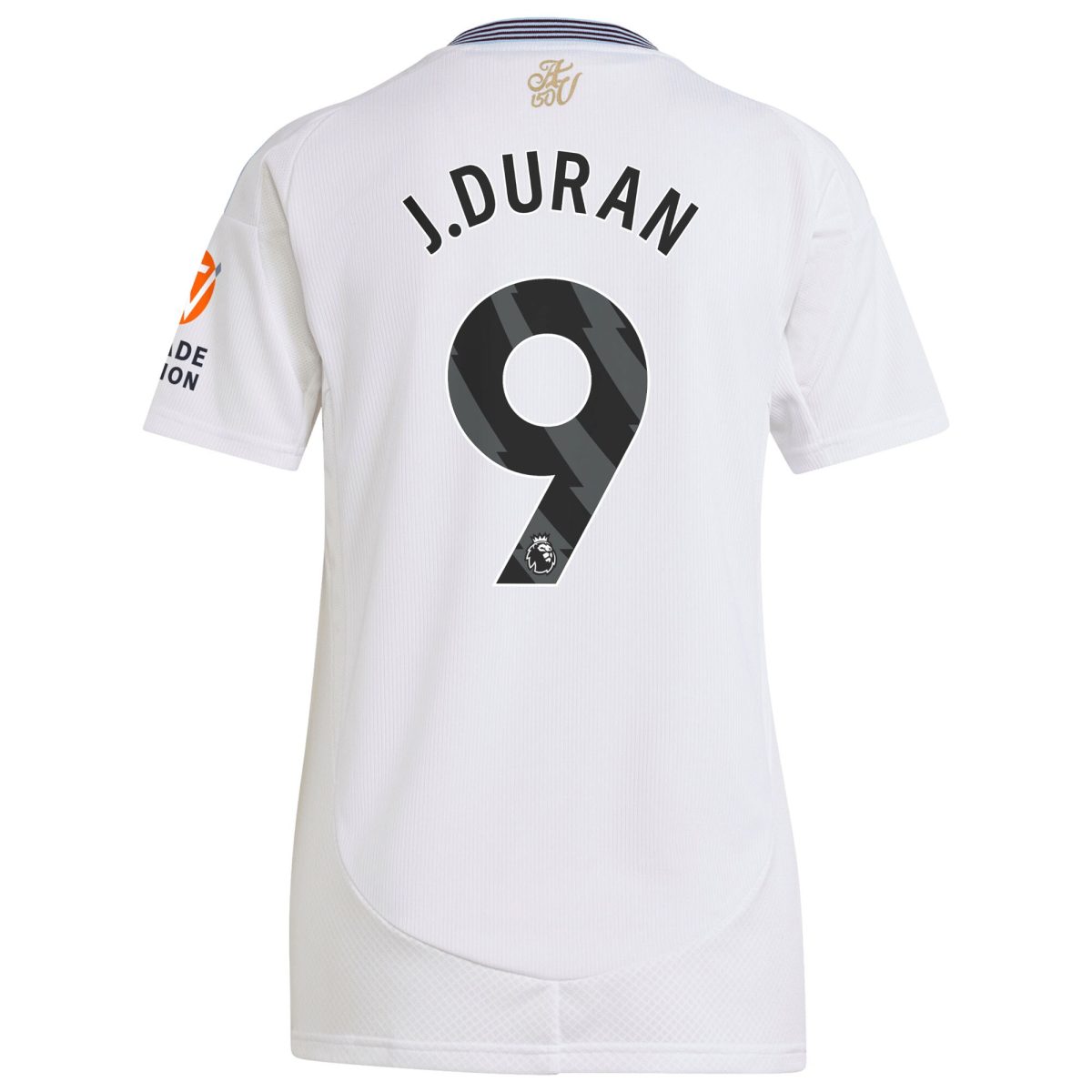 AVFC aston villa adidas away shirt 2024-25 – womens with j.duran 9 printing Collection | Official Aston Villa Kits and Apparel