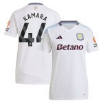 AVFC aston villa adidas away shirt 2024-25 – womens with kamara 44 printing Collection | Official Aston Villa Kits and Apparel