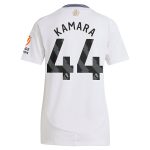AVFC aston villa adidas away shirt 2024-25 – womens with kamara 44 printing Collection | Official Aston Villa Kits and Apparel
