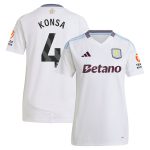AVFC aston villa adidas away shirt 2024-25 – womens with konsa 4 printing Collection | Official Aston Villa Kits and Apparel