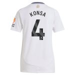 AVFC aston villa adidas away shirt 2024-25 – womens with konsa 4 printing Collection | Official Aston Villa Kits and Apparel