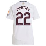 AVFC aston villa adidas away shirt 2024-25 – womens with maatsen 22 cup printing Collection | Official Aston Villa Kits and Apparel