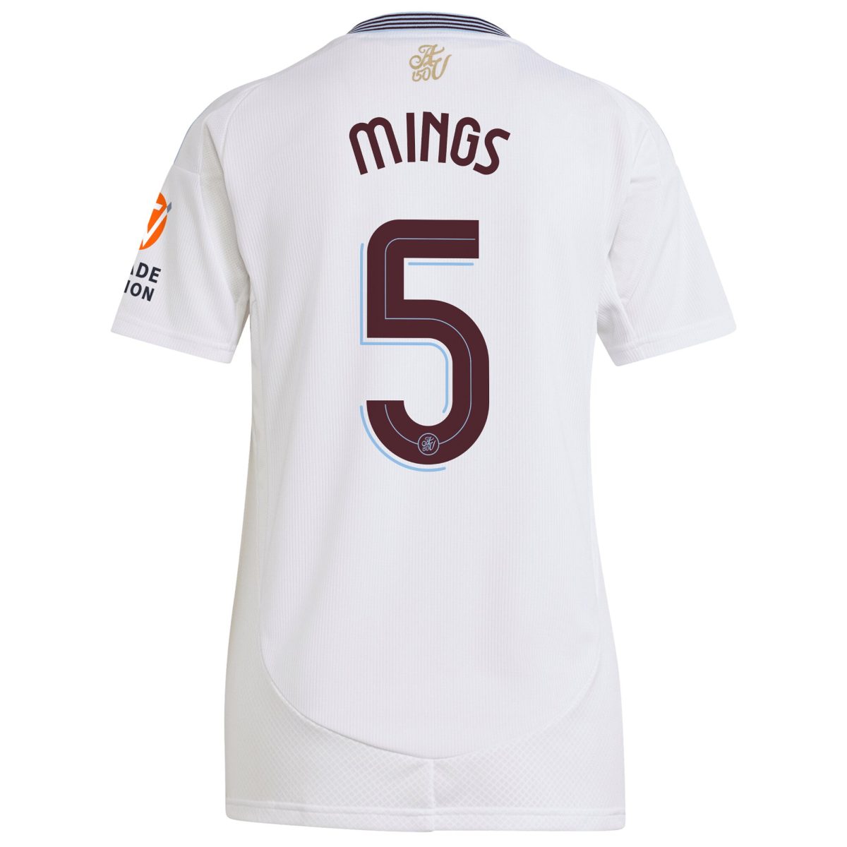 AVFC aston villa adidas away shirt 2024-25 – womens with mings 5 cup printing Collection | Official Aston Villa Kits and Apparel