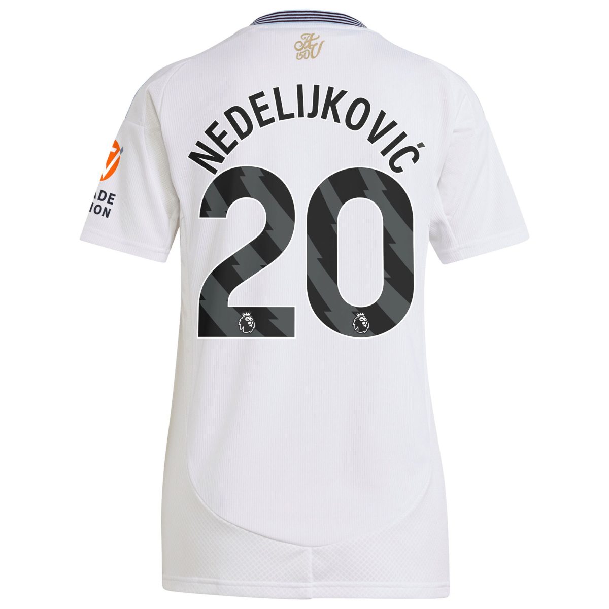 AVFC aston villa adidas away shirt 2024-25 – womens with nedeljković 20 printing Collection | Official Aston Villa Kits and Apparel