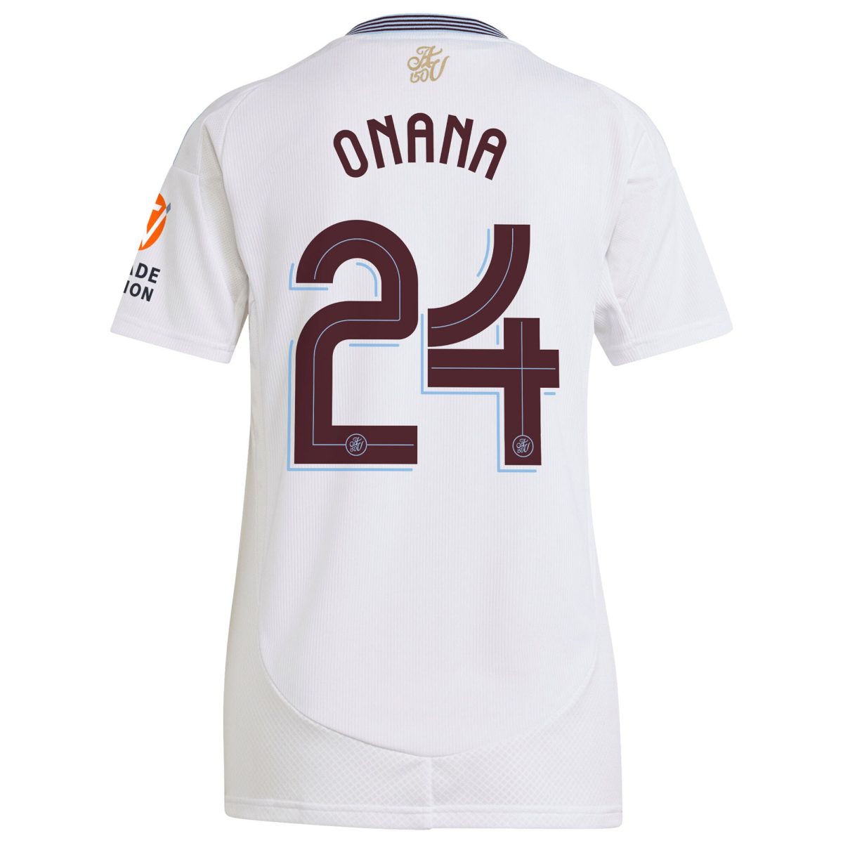 AVFC aston villa adidas away shirt 2024-25 – womens with onana 24 cup printing Collection | Official Aston Villa Kits and Apparel