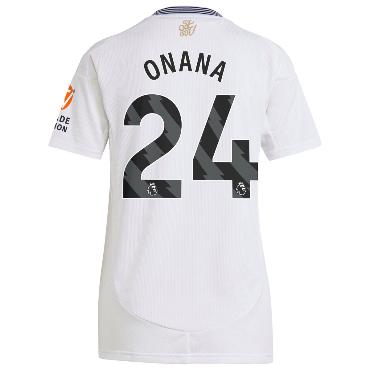 AVFC aston villa adidas away shirt 2024-25 – womens with onana 24 printing Collection | Official Aston Villa Kits and Apparel