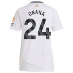 AVFC aston villa adidas away shirt 2024-25 – womens with onana 24 printing Collection | Official Aston Villa Kits and Apparel