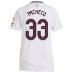 AVFC aston villa adidas away shirt 2024-25 – womens with pacheco 33 cup printing Collection | Official Aston Villa Kits and Apparel