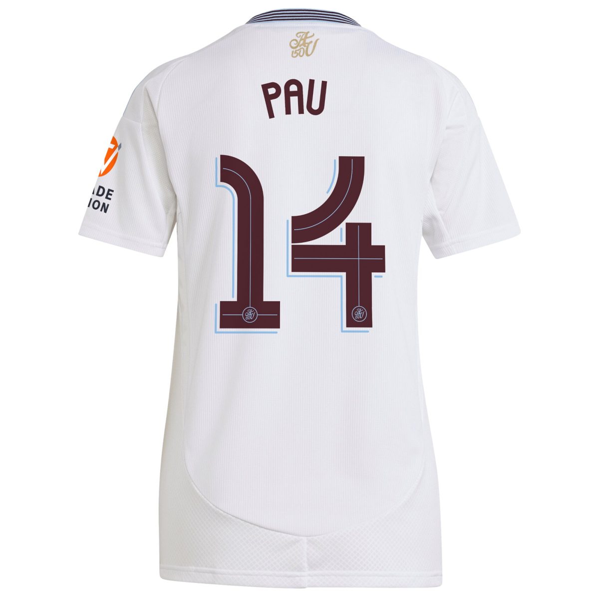 AVFC aston villa adidas away shirt 2024-25 – womens with pau 14 cup printing Collection | Official Aston Villa Kits and Apparel