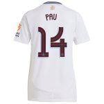 AVFC aston villa adidas away shirt 2024-25 – womens with pau 14 cup printing Collection | Official Aston Villa Kits and Apparel