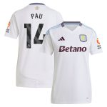 AVFC aston villa adidas away shirt 2024-25 – womens with pau 14 printing Collection | Official Aston Villa Kits and Apparel