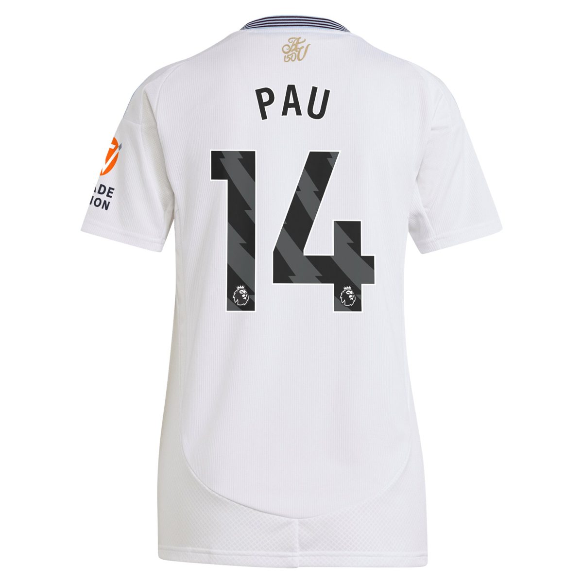 AVFC aston villa adidas away shirt 2024-25 – womens with pau 14 printing Collection | Official Aston Villa Kits and Apparel