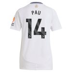 AVFC aston villa adidas away shirt 2024-25 – womens with pau 14 printing Collection | Official Aston Villa Kits and Apparel