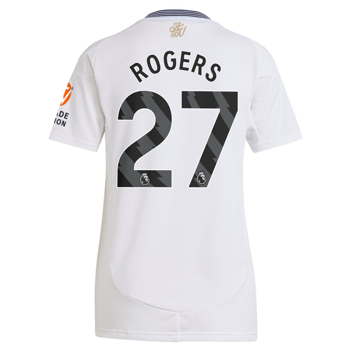 AVFC aston villa adidas away shirt 2024-25 – womens with rogers 27 printing Collection | Official Aston Villa Kits and Apparel