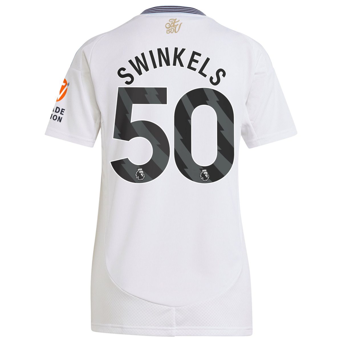 AVFC aston villa adidas away shirt 2024-25 – womens with swinkels 50 printing Collection | Official Aston Villa Kits and Apparel