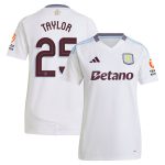 AVFC aston villa adidas away shirt 2024-25 – womens with taylor 25 cup printing Collection | Official Aston Villa Kits and Apparel