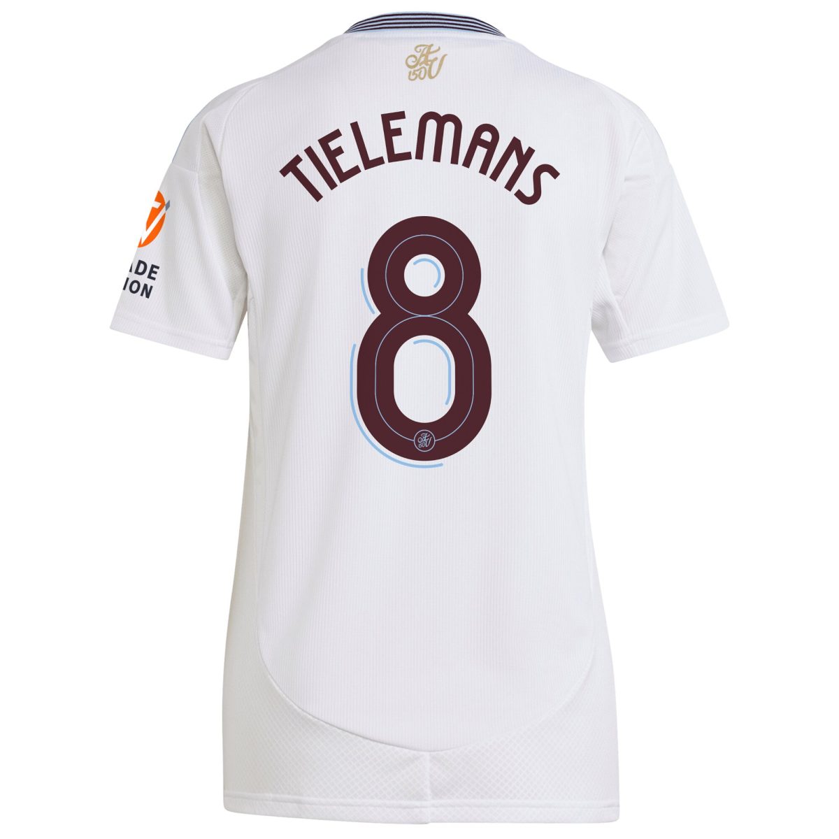 AVFC aston villa adidas away shirt 2024-25 – womens with tielemans 8 cup printing Collection | Official Aston Villa Kits and Apparel
