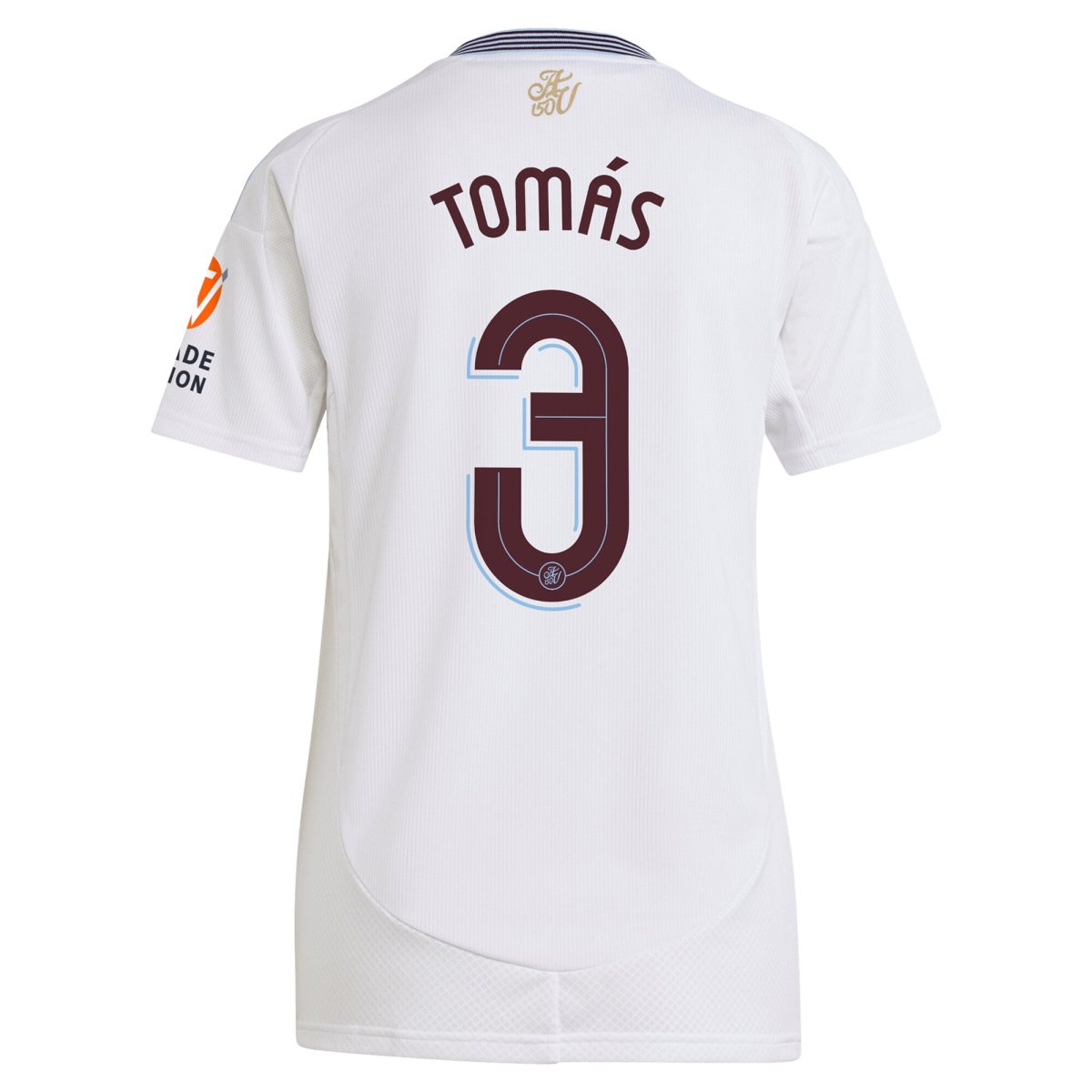 AVFC aston villa adidas away shirt 2024-25 – womens with tomás 3 cup printing Collection | Official Aston Villa Kits and Apparel