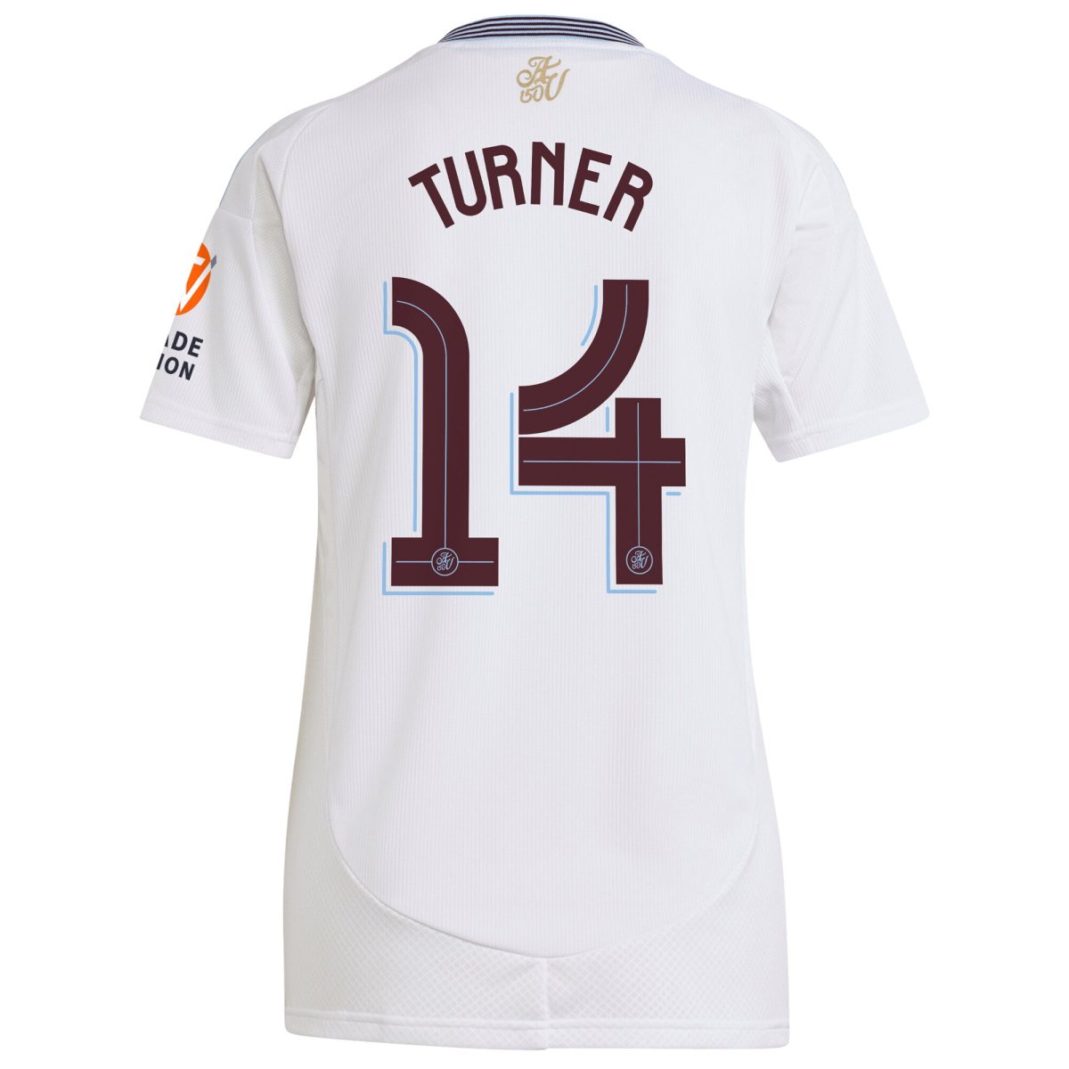 AVFC aston villa adidas away shirt 2024-25 – womens with turner 14 cup printing Collection | Official Aston Villa Kits and Apparel