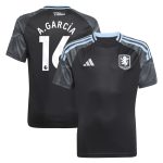 AVFC aston villa adidas away shirt 2025-26 – kids with a.garcía 16 printing Collection | Official Aston Villa Kits and Apparel