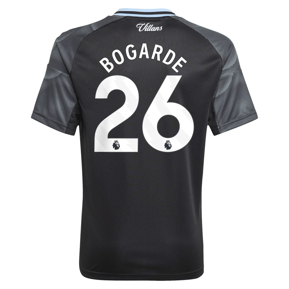 AVFC aston villa adidas away shirt 2025-26 – kids with bogarde 26 printing Collection | Official Aston Villa Kits and Apparel