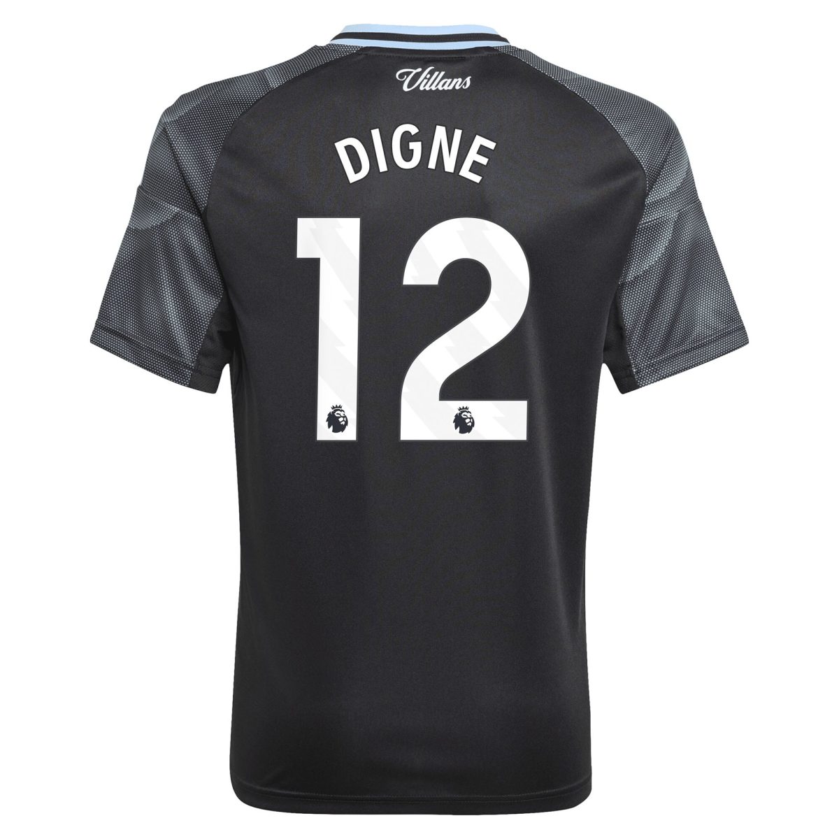 AVFC aston villa adidas away shirt 2025-26 – kids with digne 12 printing Collection | Official Aston Villa Kits and Apparel