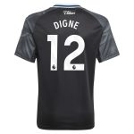 AVFC aston villa adidas away shirt 2025-26 – kids with digne 12 printing Collection | Official Aston Villa Kits and Apparel