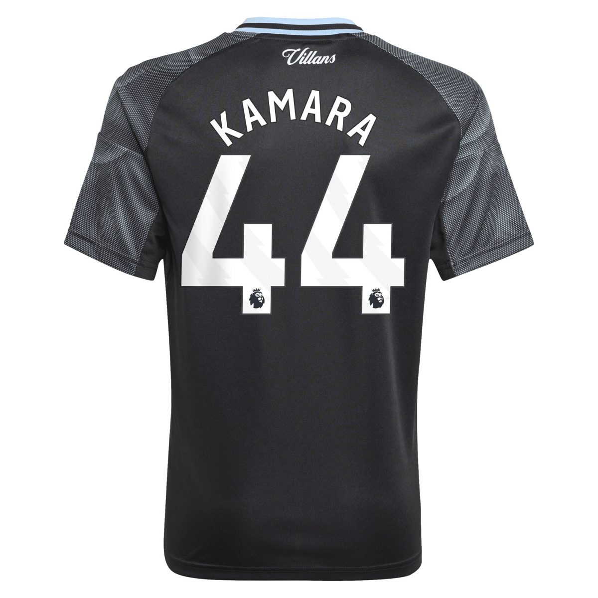 AVFC aston villa adidas away shirt 2025-26 – kids with kamara 44 printing Collection | Official Aston Villa Kits and Apparel
