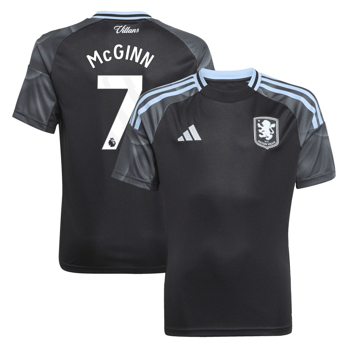 AVFC aston villa adidas away shirt 2025-26 – kids with mcginn 7 printing Collection | Official Aston Villa Kits and Apparel