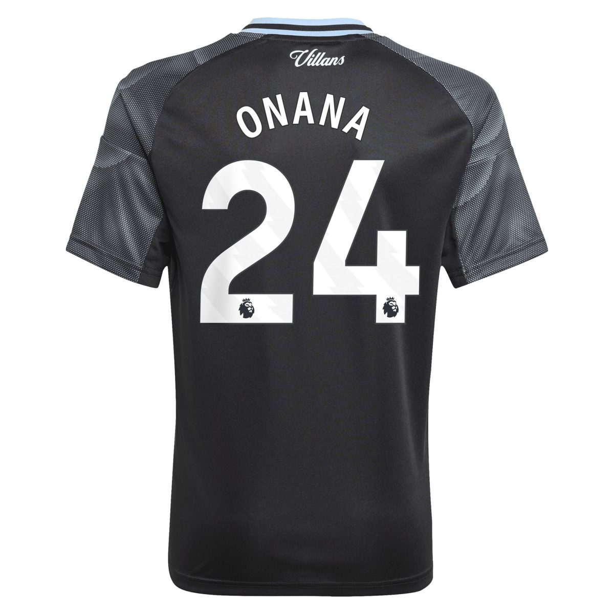 AVFC aston villa adidas away shirt 2025-26 – kids with onana 24 printing Collection | Official Aston Villa Kits and Apparel