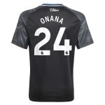 AVFC aston villa adidas away shirt 2025-26 – kids with onana 24 printing Collection | Official Aston Villa Kits and Apparel