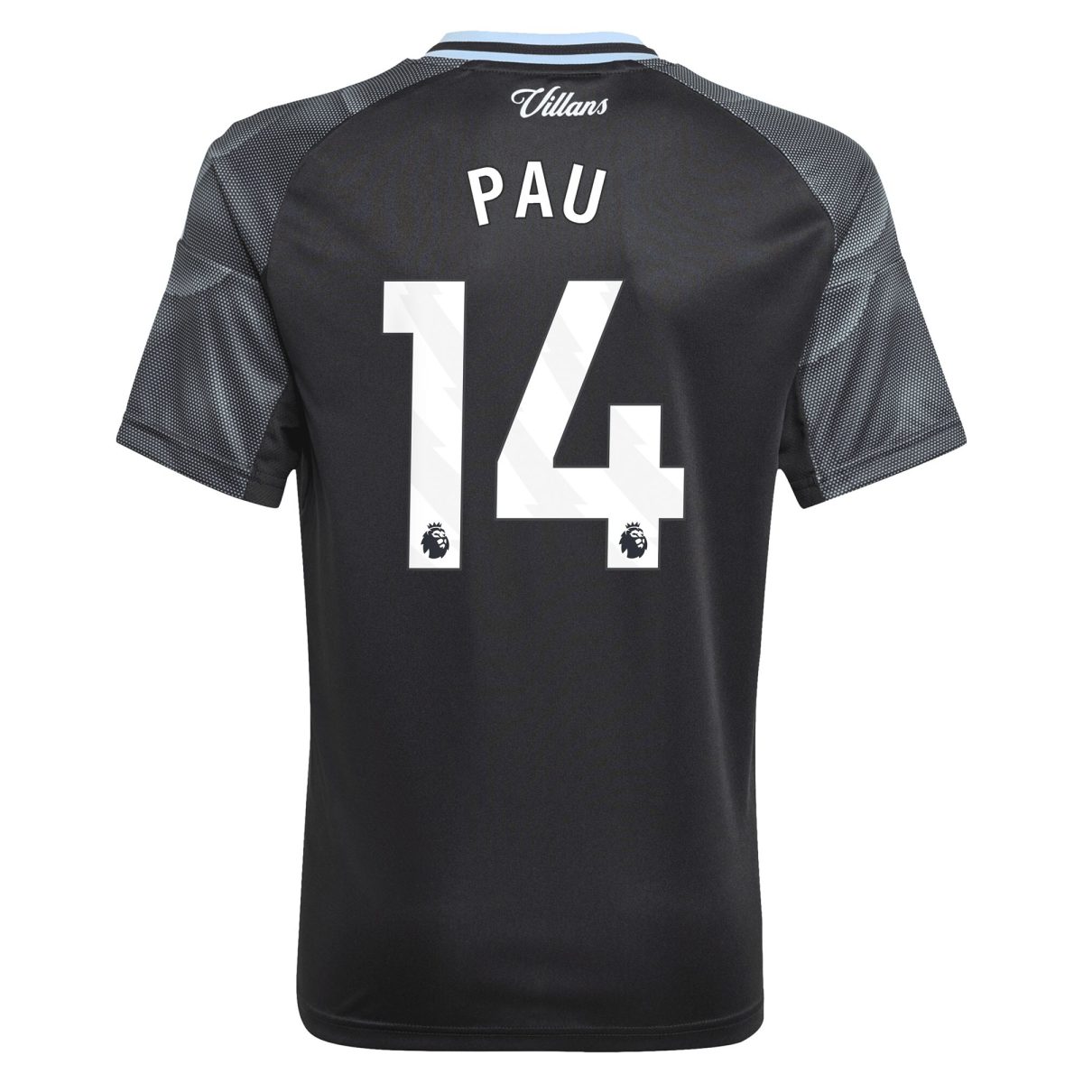 AVFC aston villa adidas away shirt 2025-26 – kids with pau 14 printing Collection | Official Aston Villa Kits and Apparel