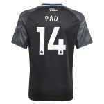 AVFC aston villa adidas away shirt 2025-26 – kids with pau 14 printing Collection | Official Aston Villa Kits and Apparel